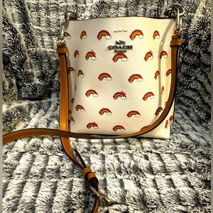 Limited edition Rainbow Coach Pride Mollie Bucket Bag